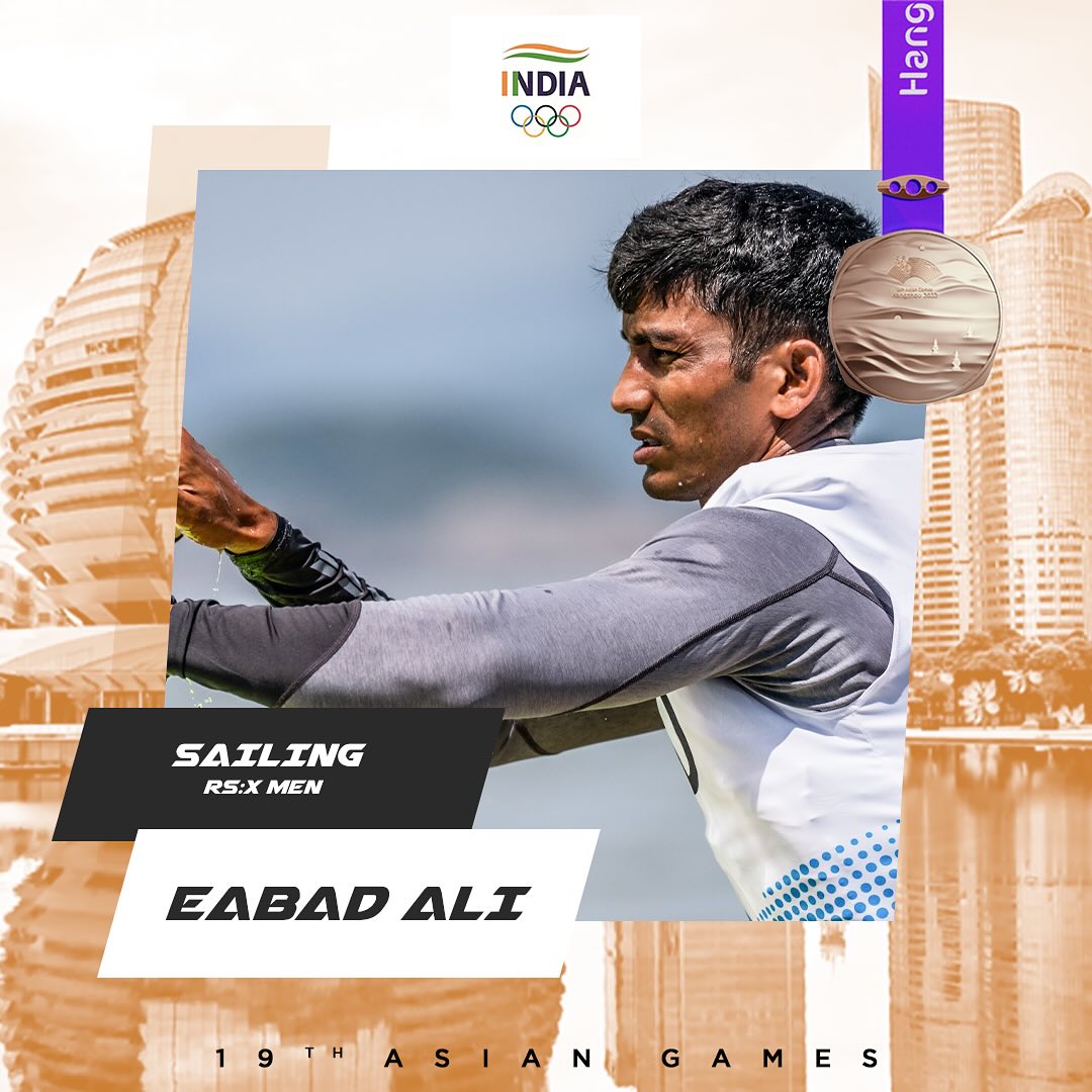 “Eabad Ali Secures Bronze in Men’s Windsurfing”